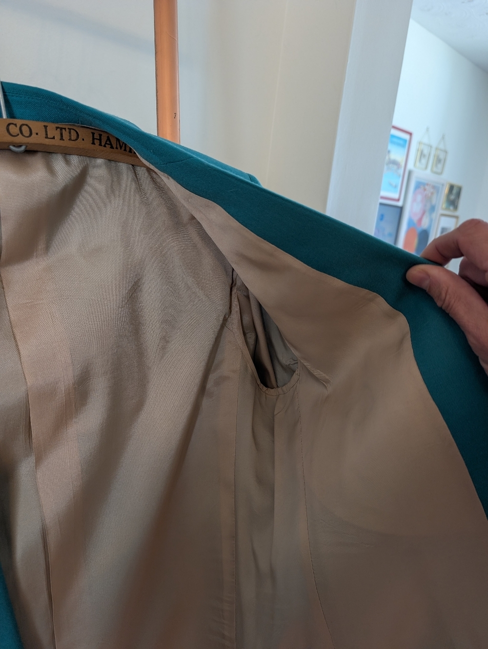 1988 XV Olympic Winter Games - Teal Men's Blazer with Olympic Embroidered Logo - Picture 10 of 16